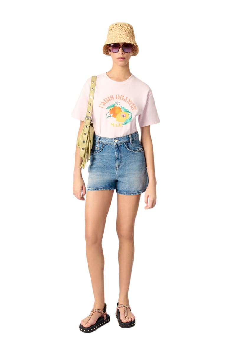 maje Printed T-shirt, Main, color, 