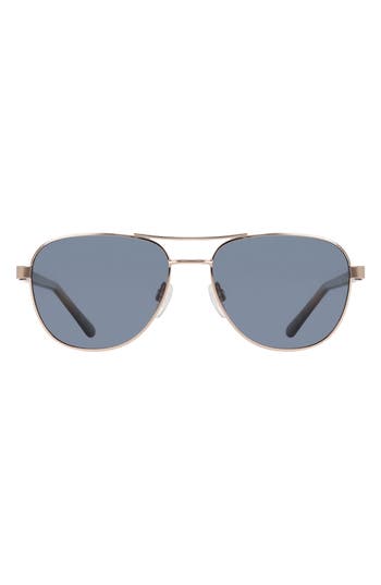 Cole Haan 55mm Aviator Sunglasses In Metallic