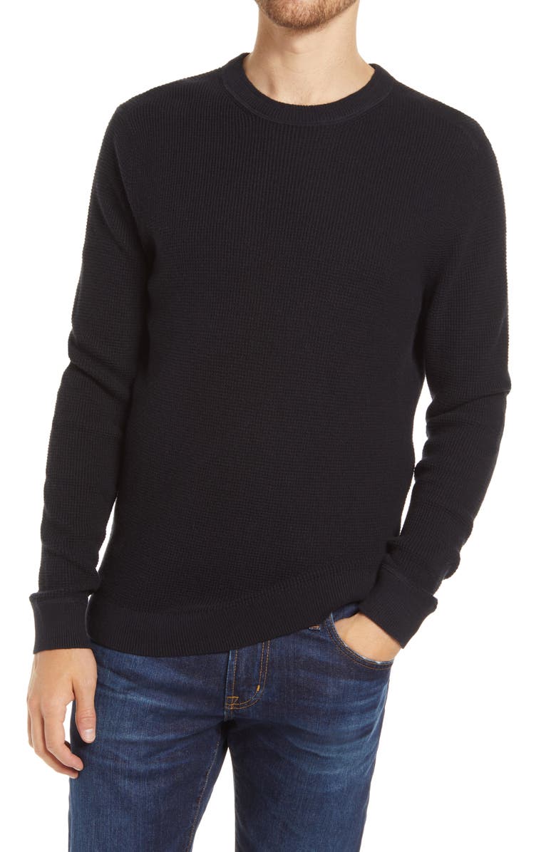 1901 Waffle Knit Crewneck Sweater, Main, color,