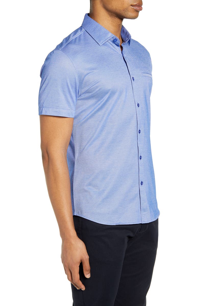 Vince Camuto Slim Fit Short Sleeve Button-Up Shirt, Alternate, color,