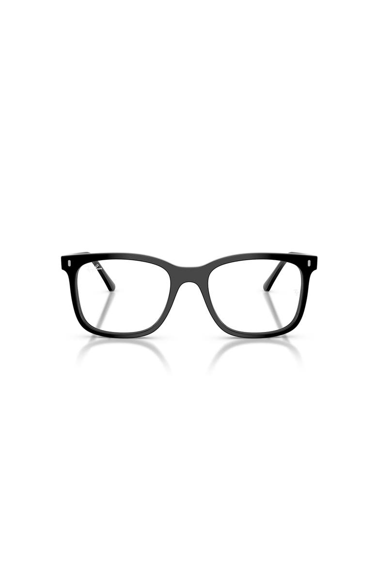 51mm Square optical glasses, Alternate, color, Black