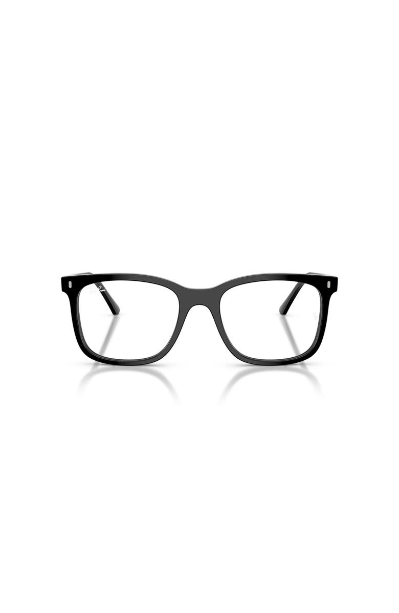 Ray-Ban 53mm Square optical glasses, Alternate, color, Black