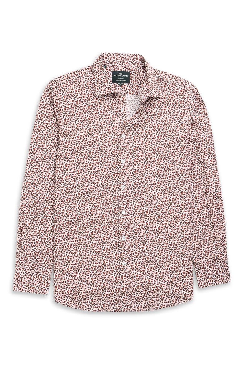 Greenstreet Sports Fit Cotton Button-Up Shirt, Alternate, color, GARNET