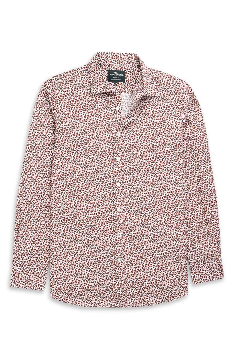Rodd & Gunn Greenstreet Sports Fit Cotton Button-Up Shirt, Alternate, color, Garnet