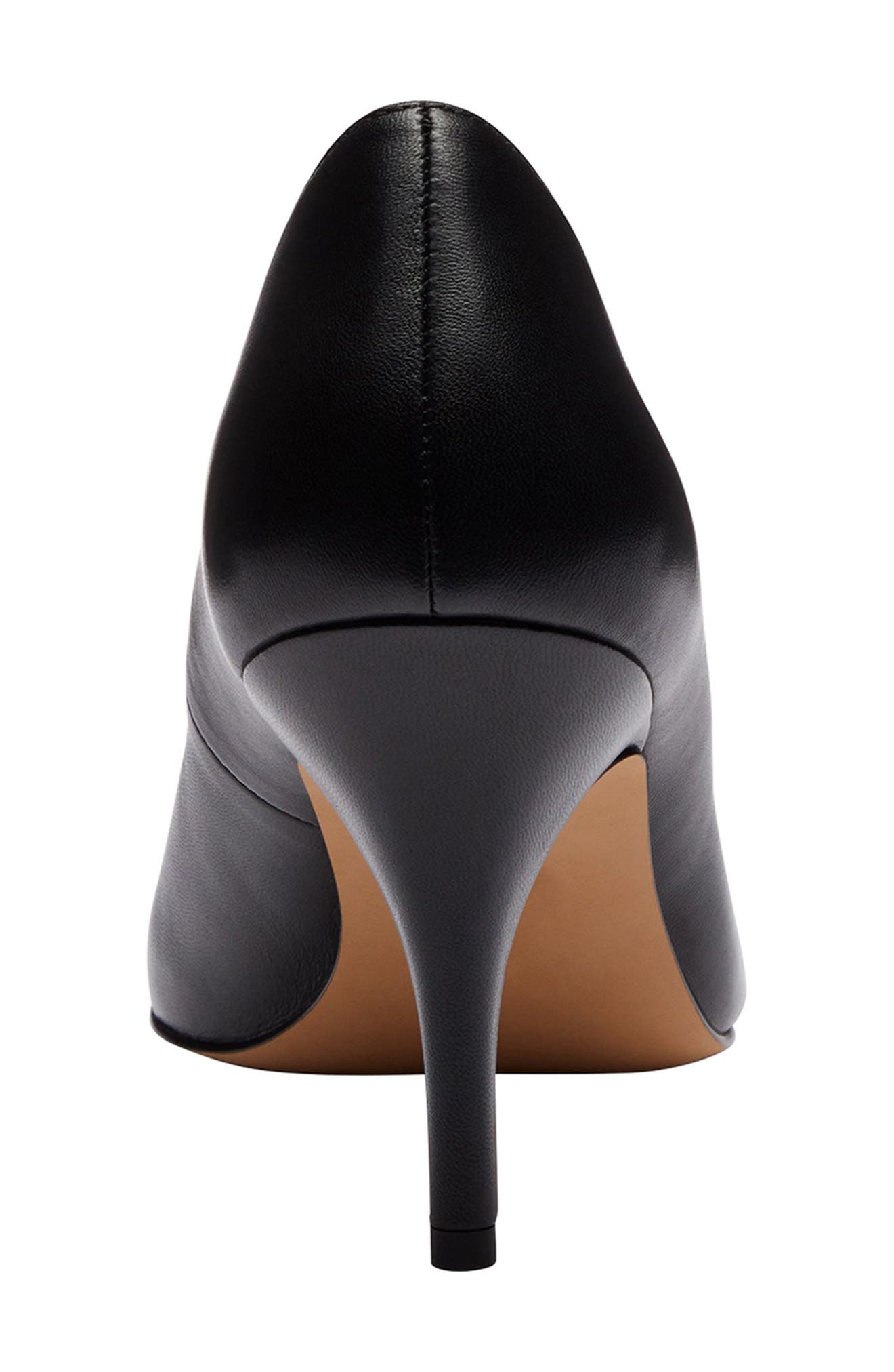 Daisy Pointed Toe Pump, Alternate, color, BLACK