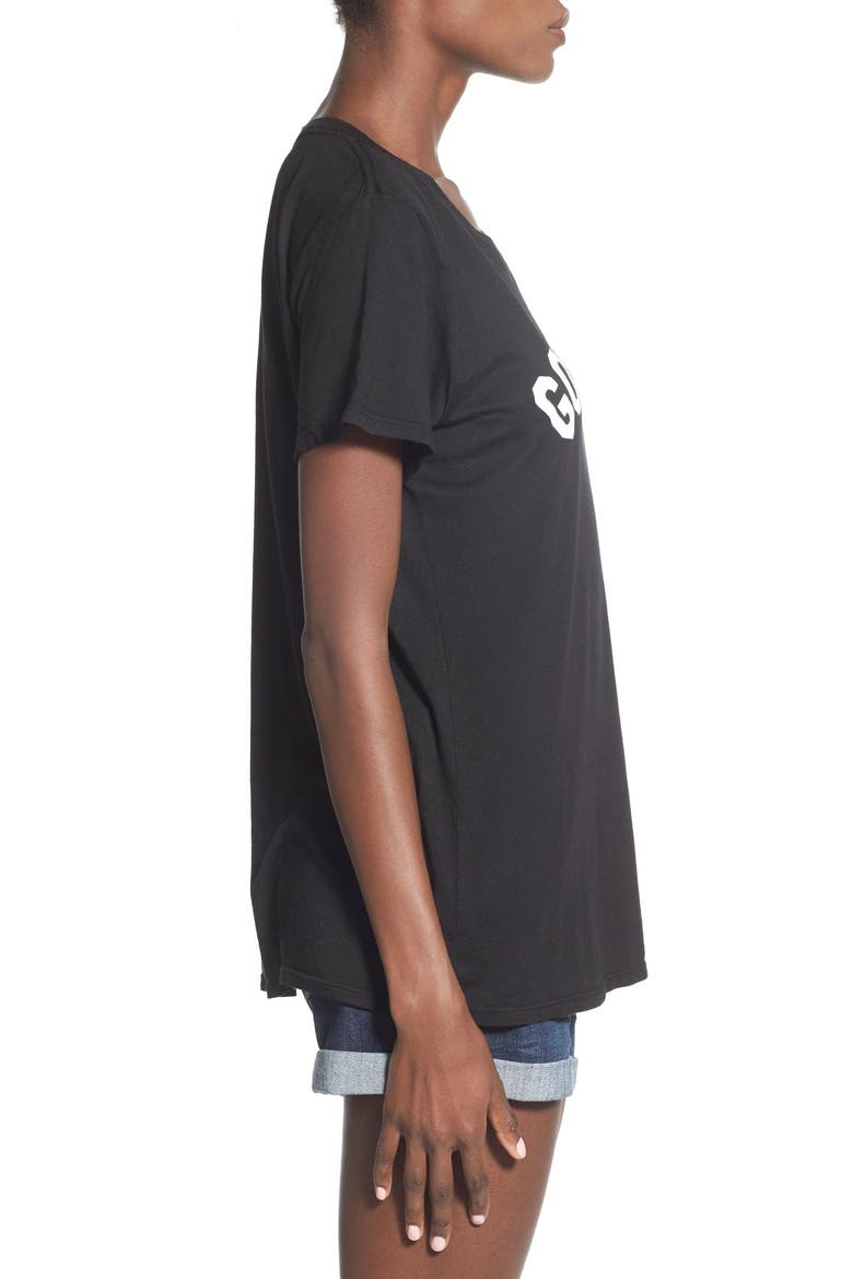 'Good Vibes' Graphic Tee, Alternate, color, BLACK