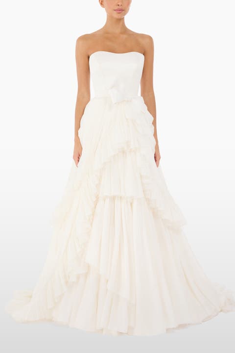 Antonia Ruffled Bow Dress