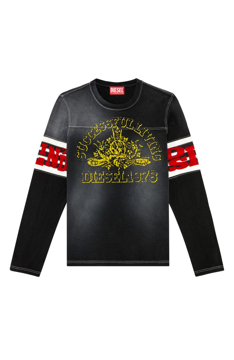 DIESEL<sup>®</sup> Graphic Long Sleeve T-Shirt, Alternate, color, 