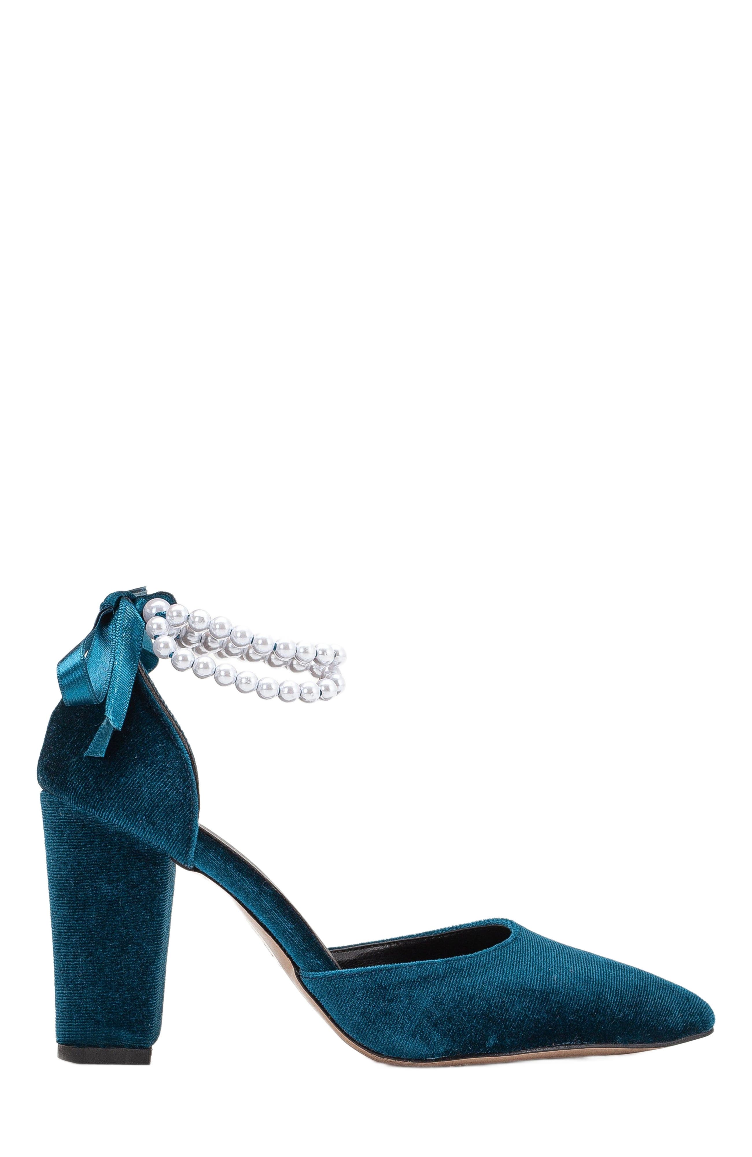 Forever & Always Shoes Hazel Block Heels with Pearls, Main, color, 