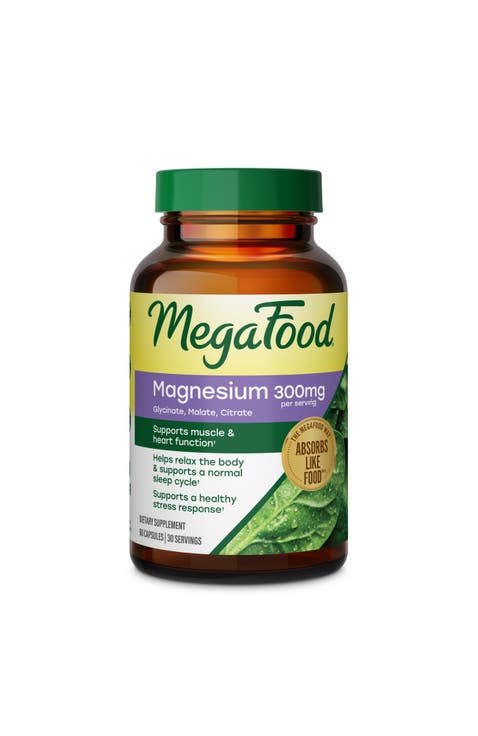 Magnesium 300mg with Magnesium Glycinate, Citrate & Malate, Vegetarian, 60 Capsules