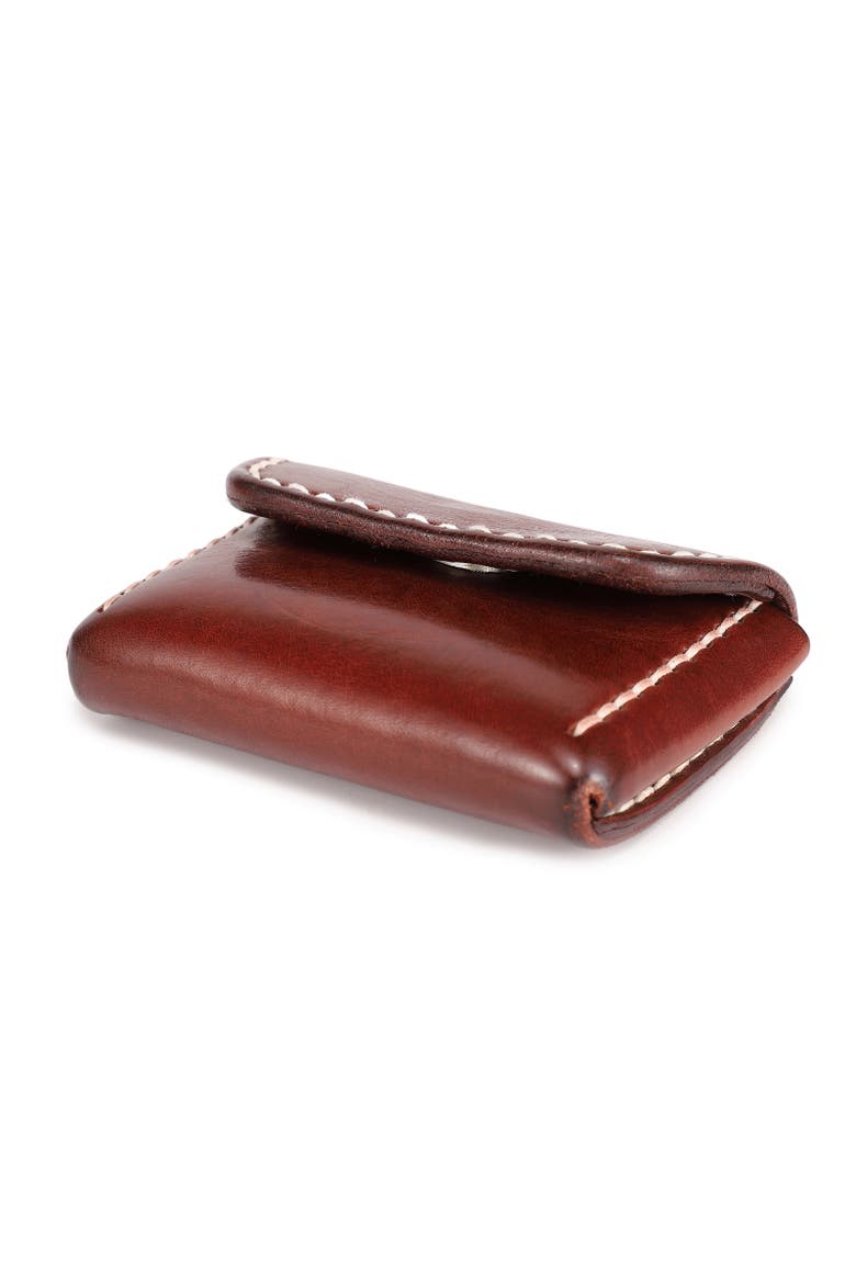 Canna Genuine Leather Compact Card Holder, Alternate, color, Brown