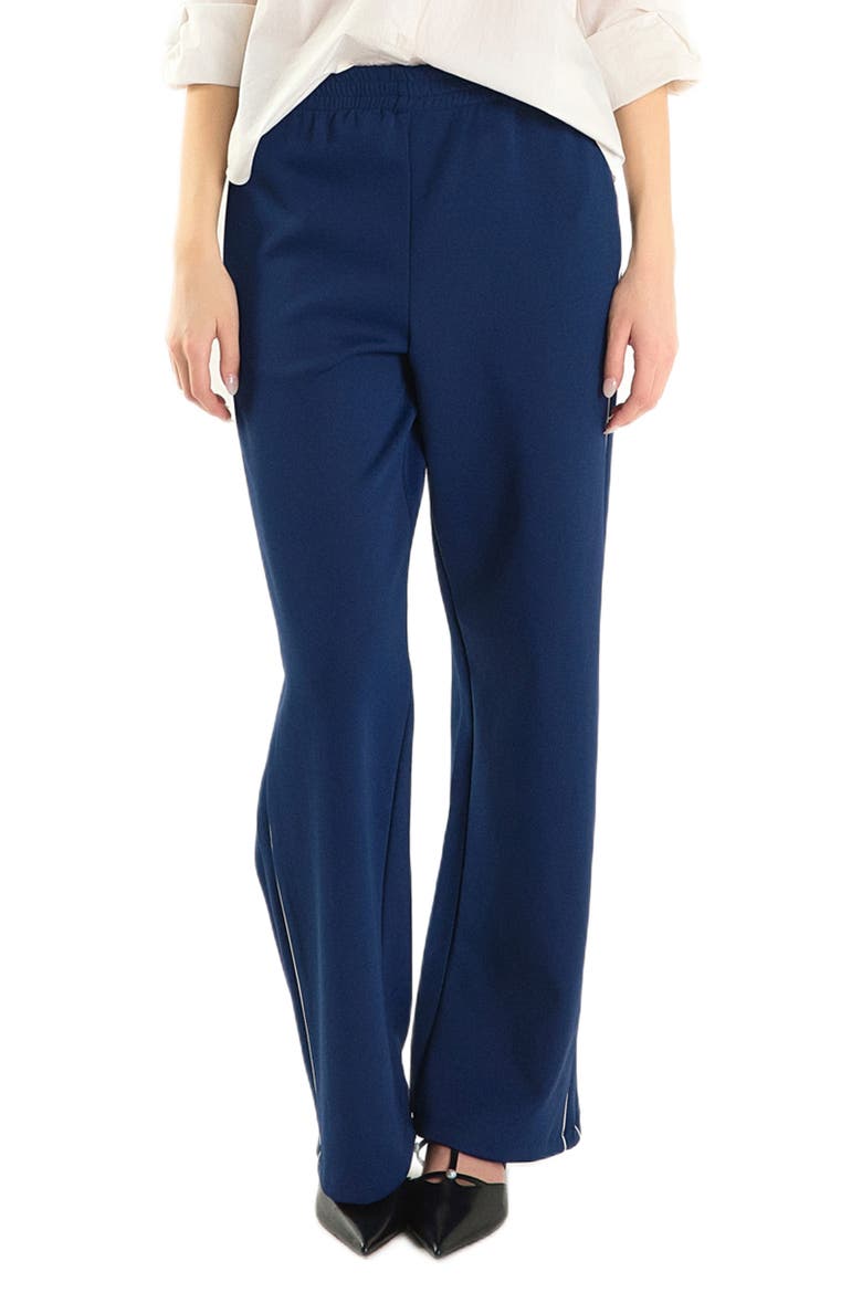 Sweatpants with Piping, Alternate, color, NAVY