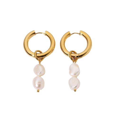 Zuma Freshwater Pearl Hoops