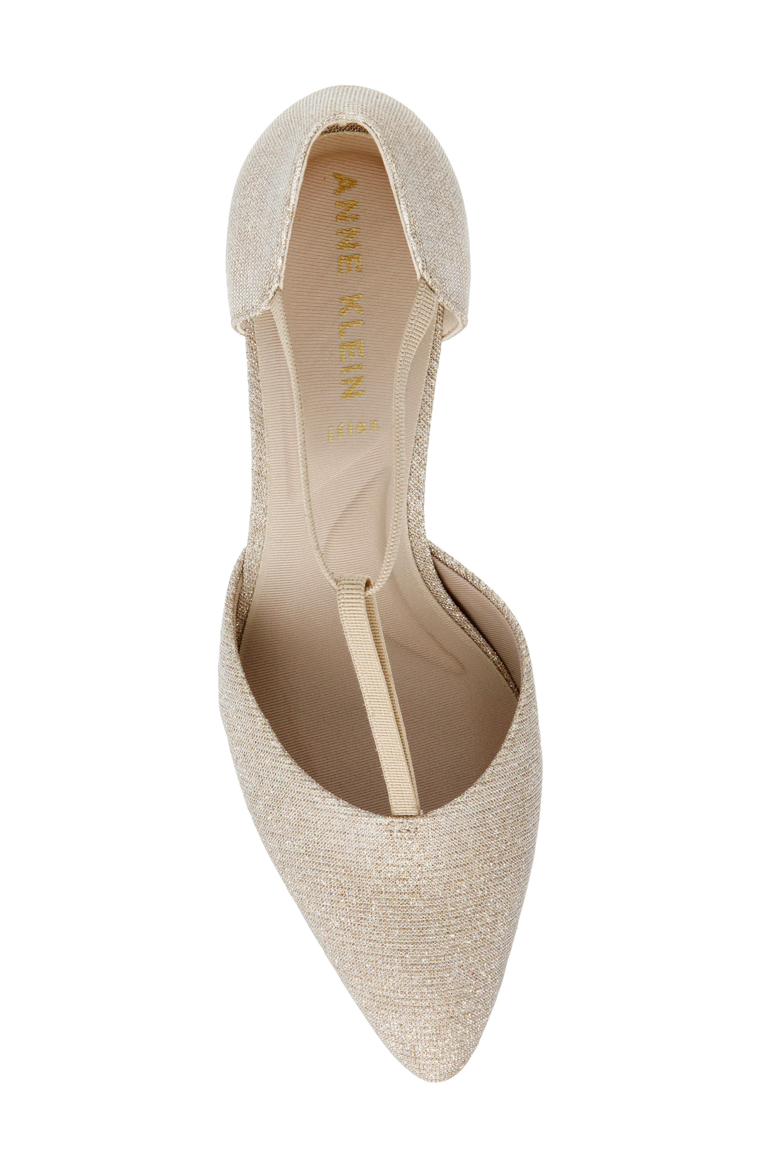 Anne Klein Barclay Pointed Toe Pump, Alternate, color, Platinum