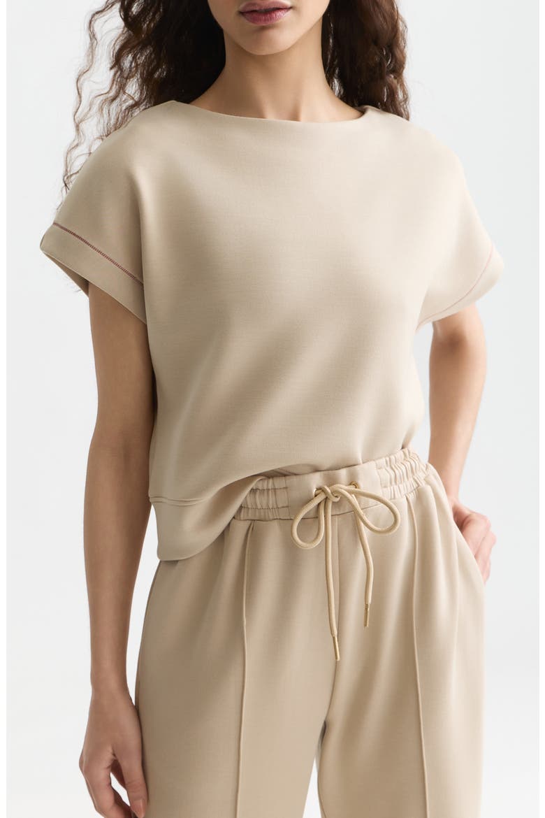 Short Sleeve Sweatshirt, Main, color, DOESKIN
