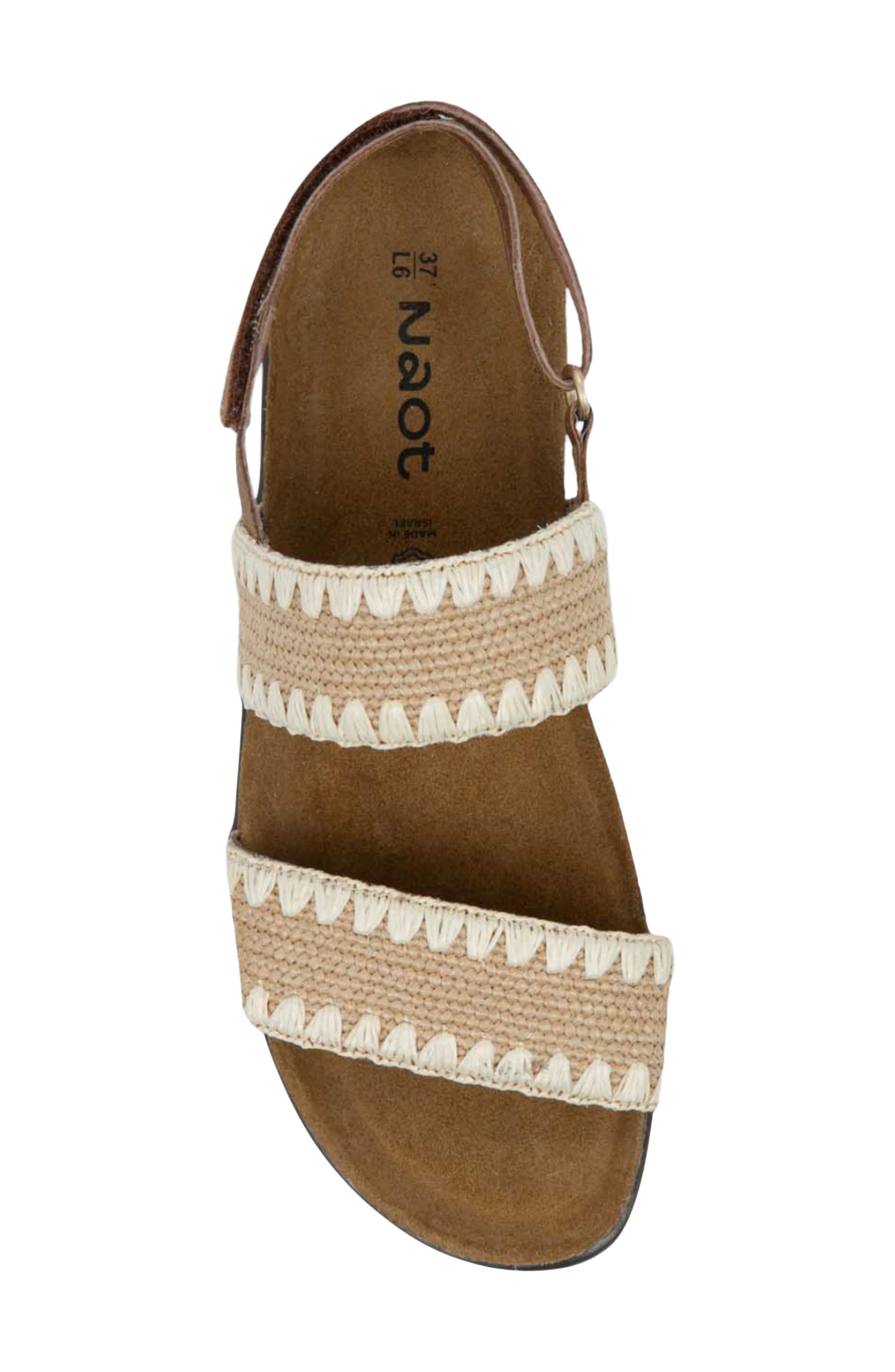 Naot Dylan Slingback Sandal, Alternate, color, Latte/ Ivory