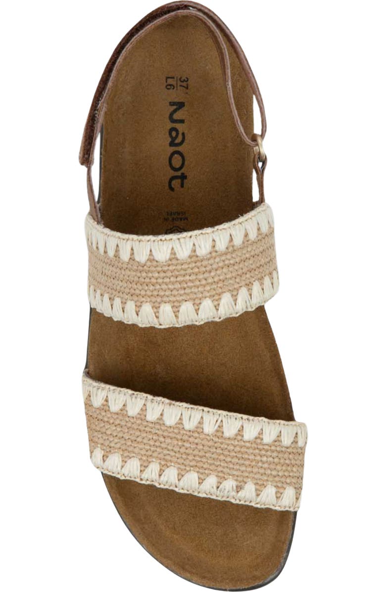 Naot Dylan Slingback Sandal, Alternate, color, Latte/ Ivory