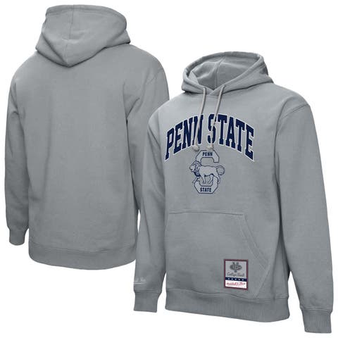 Men's Mitchell & Ness  Heather Gray Penn State Nittany Lions Classic Arch Pullover Hoodie