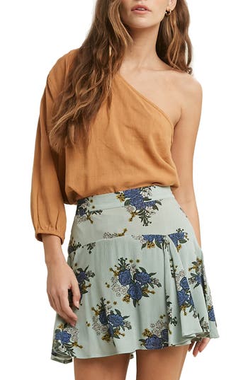 Wishlist One-shoulder Top In Brown
