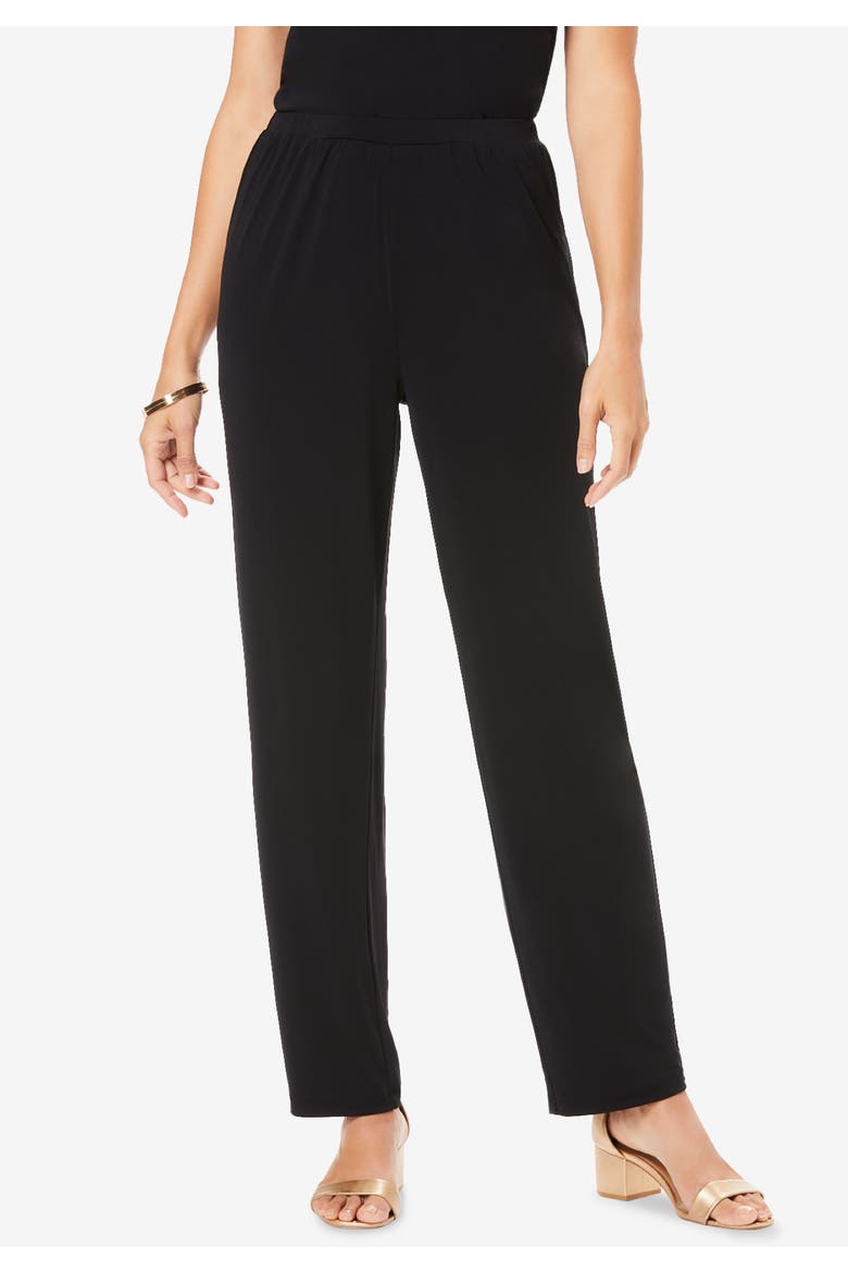 3 Piece Knit Pant Set, Alternate, color, KHAKI BLACK COLORBLOCK