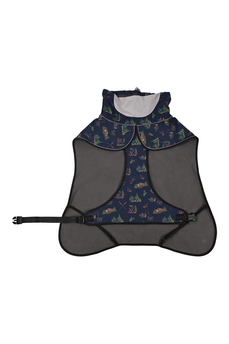 Waterproof Adventure Pet Coat, Alternate, color, CANOE CLUB