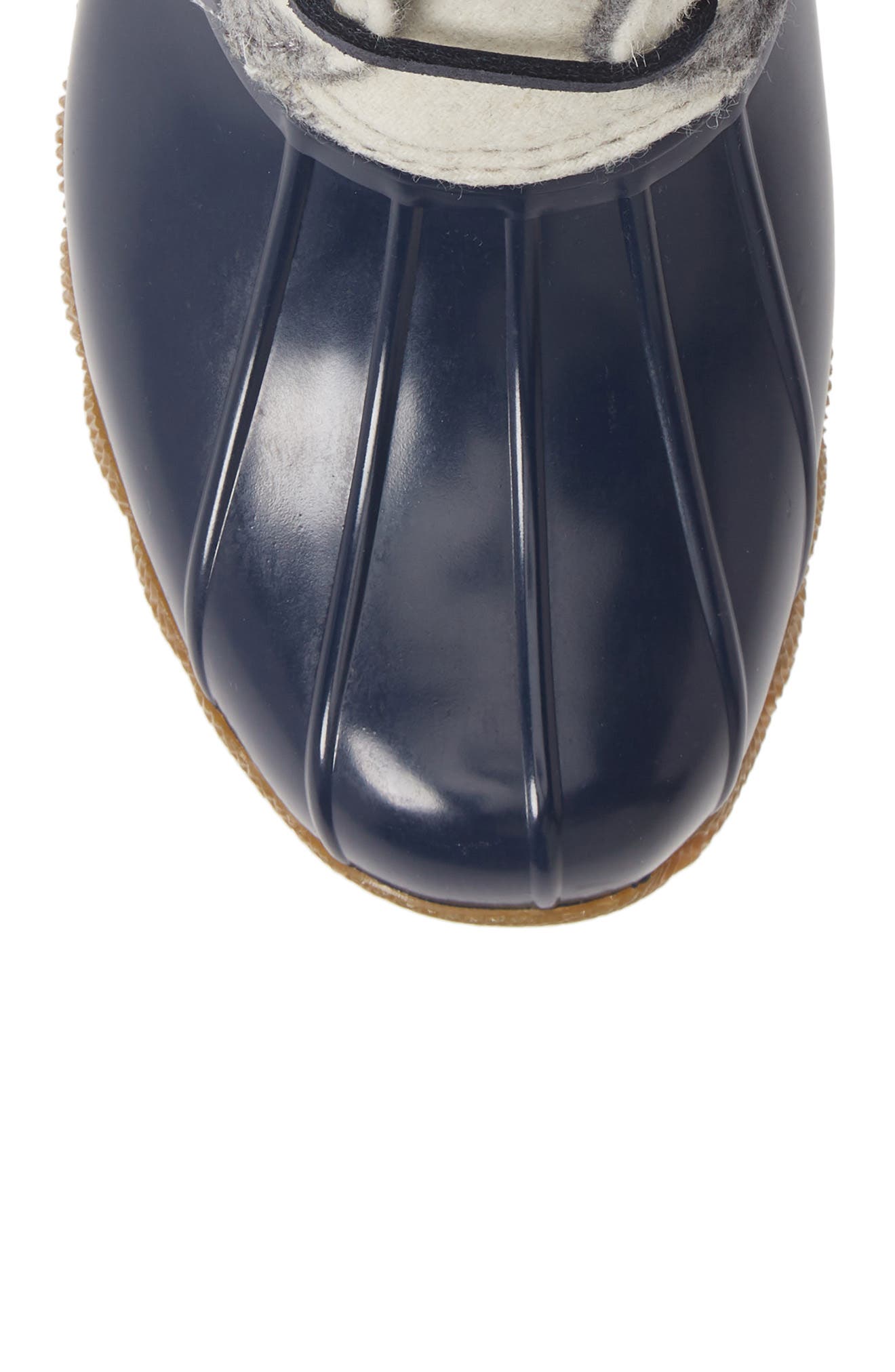 Saltwater Rain Boot, Alternate, color, GREY/ NAVY FABRIC