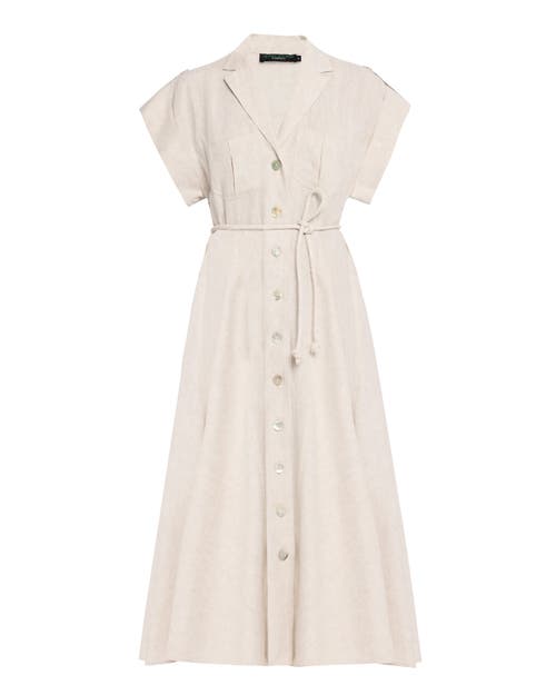 No Pise La Grama Guayaba Midi Dress In Khaki In Neutral