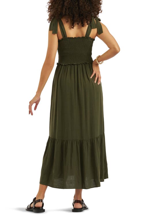 RIPE MATERNITY RIPE MATERNITY BRANDI SMOCKED MATERNITY DRESS
