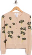 Magaschoni Floral Intarsia Cashmere Cardigan