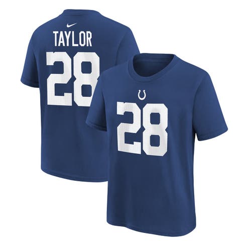 Youth Nike Jonathan Taylor Royal Indianapolis Colts Player Name & Number T-Shirt