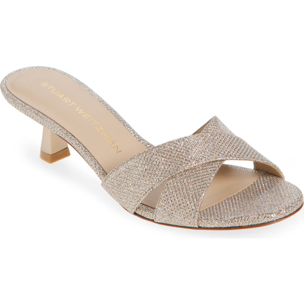 Stuart Weitzman Minimalist Slide 50 Sandal In Gray