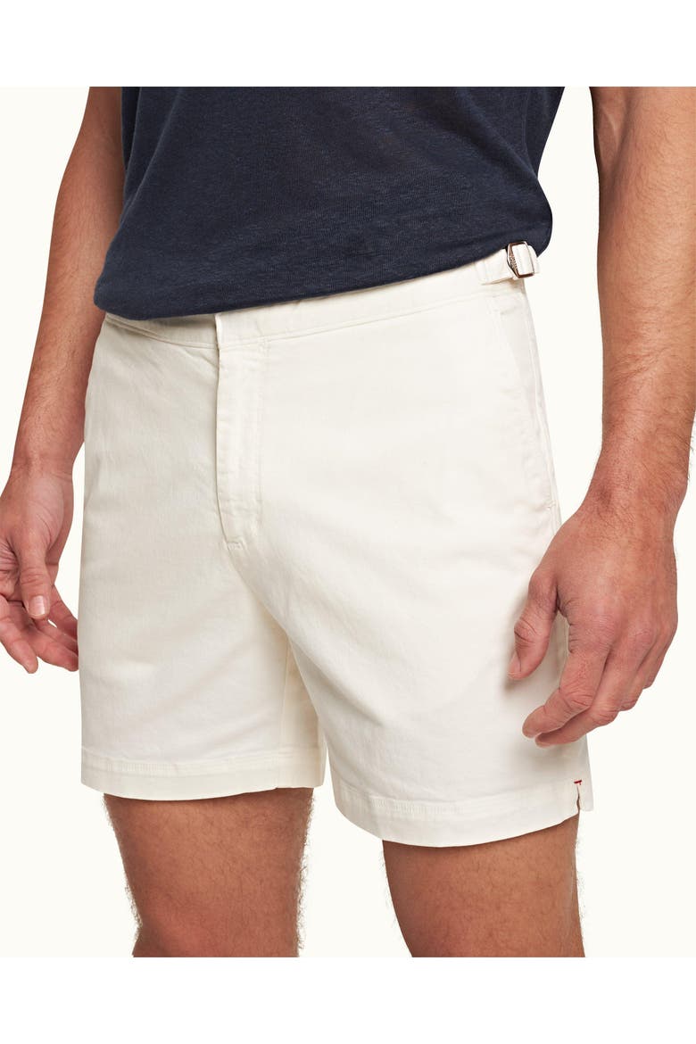 Bulldog Stretch-Cotton Mid-Length Stretch-Cotton Shorts, Alternate, color, SEA MIST