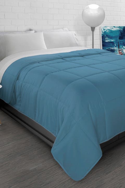 Slate Blue All-Season Super Soft Triple Brushed Microfiber Down-Alternative Full/Queen Comforter