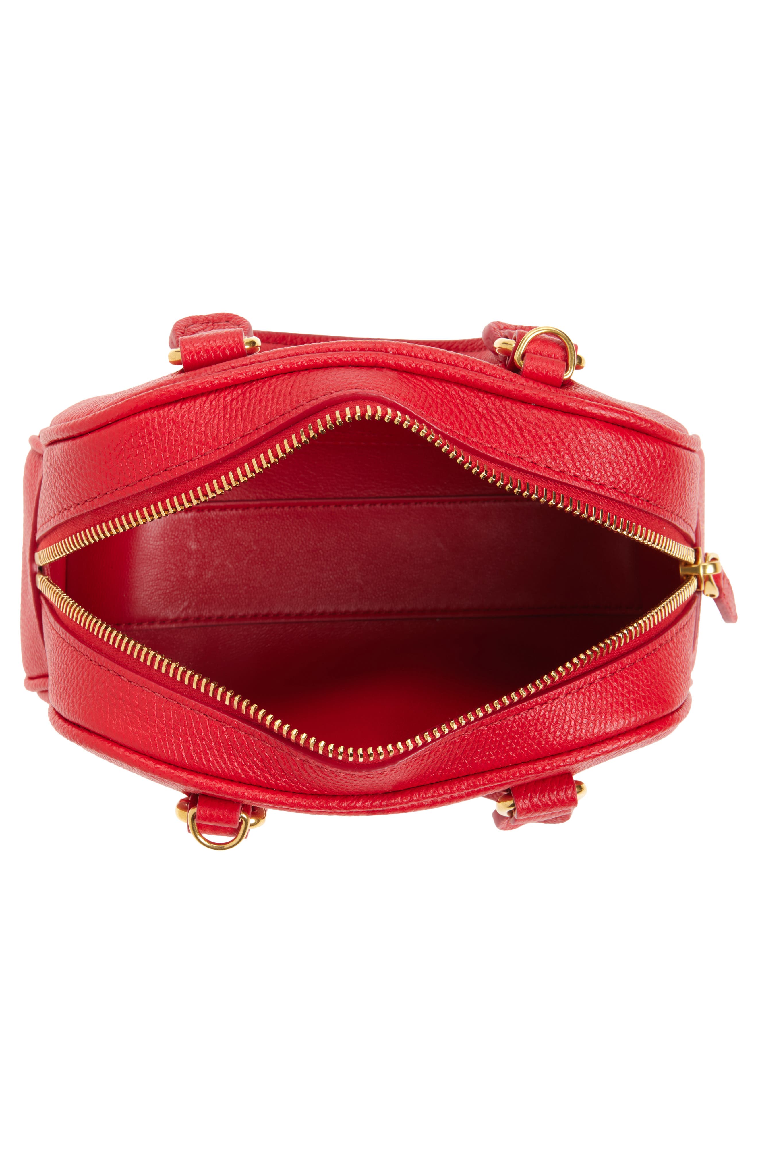 Valentino Garavani Mini Dome VLOGO Signature Top Handle Bag, Alternate, color, Red