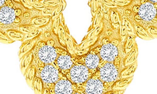 Suzy Levian Pavé Cubic Zirconia Clover Pendant Necklace