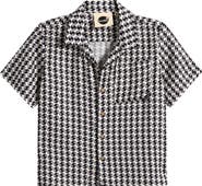 Boardies Kids' Sea Hound Print Short Sleeve Button-Up Shirt
