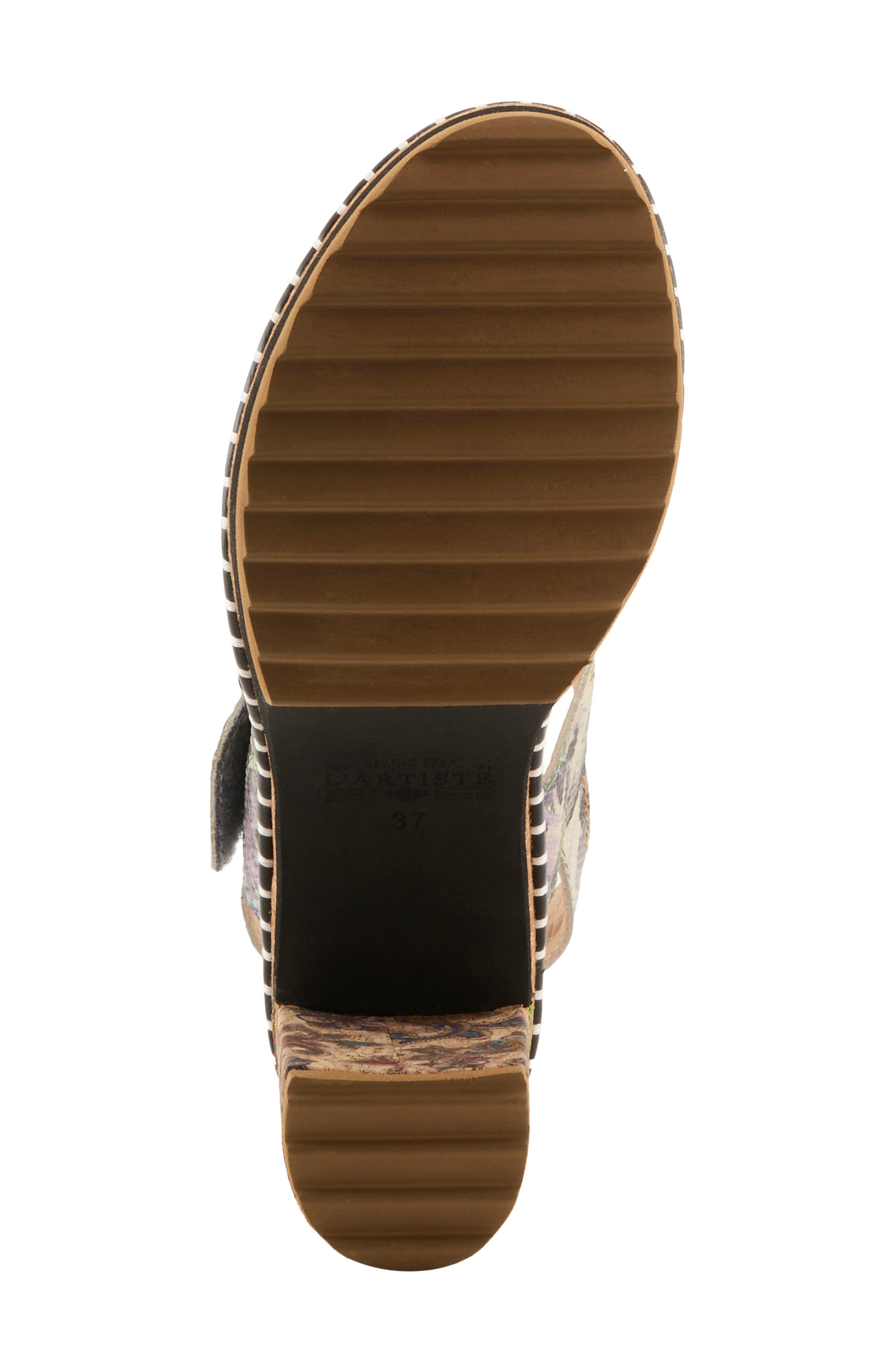 L'Artiste by Spring Step Escapartist Slingback Platform Sandal, Alternate, color, Blue Multi