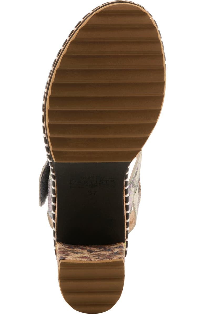 L'Artiste by Spring Step Escapartist Slingback Platform Sandal, Alternate, color, Blue Multi