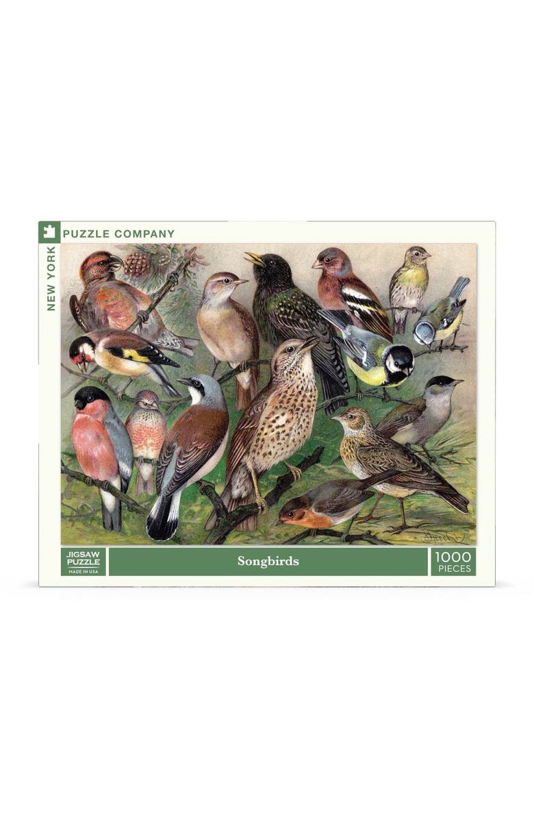 NEW YORK PUZZLE COMPANY Songbirds 1000 Piece Puzzle, Main, color, NO COLOR