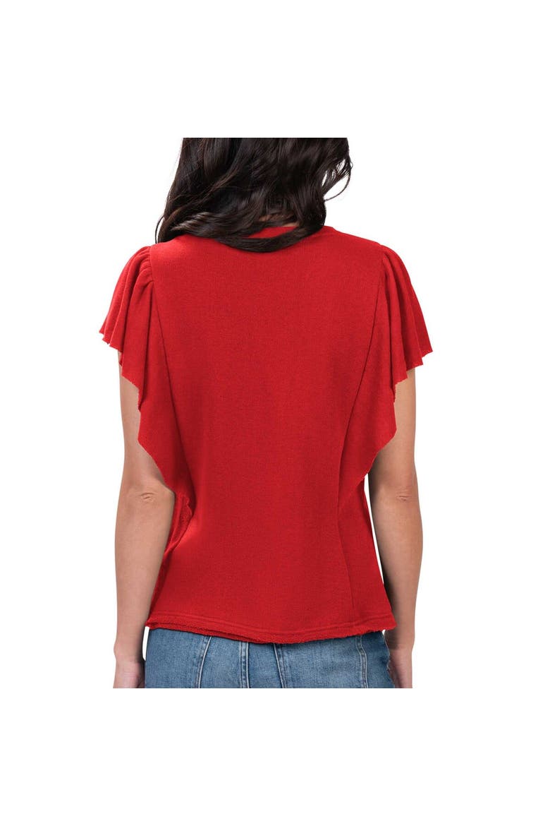 Women's G-III 4Her by Carl Banks Red Philadelphia Phillies Crowd Wave T-Shirt, Alternate, color, Red