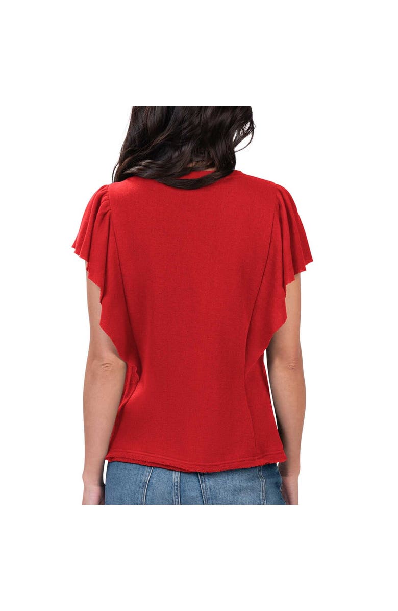 G-III 4HER BY CARL BANKS Women's G-III 4Her by Carl Banks Red Philadelphia Phillies Crowd Wave T-Shirt, Alternate, color,