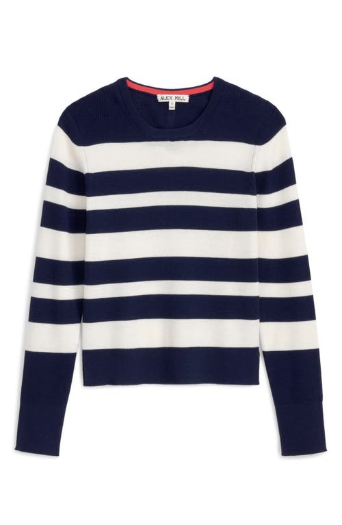 ALEX MILL ALEX MILL AVA STRIPE WOOL SWEATER