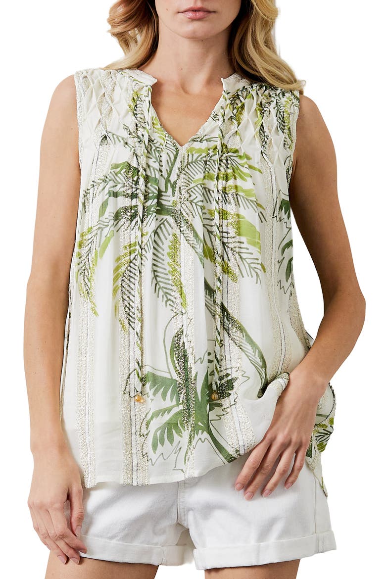 Palmira Sleeveless Top, Alternate, color, CREAM