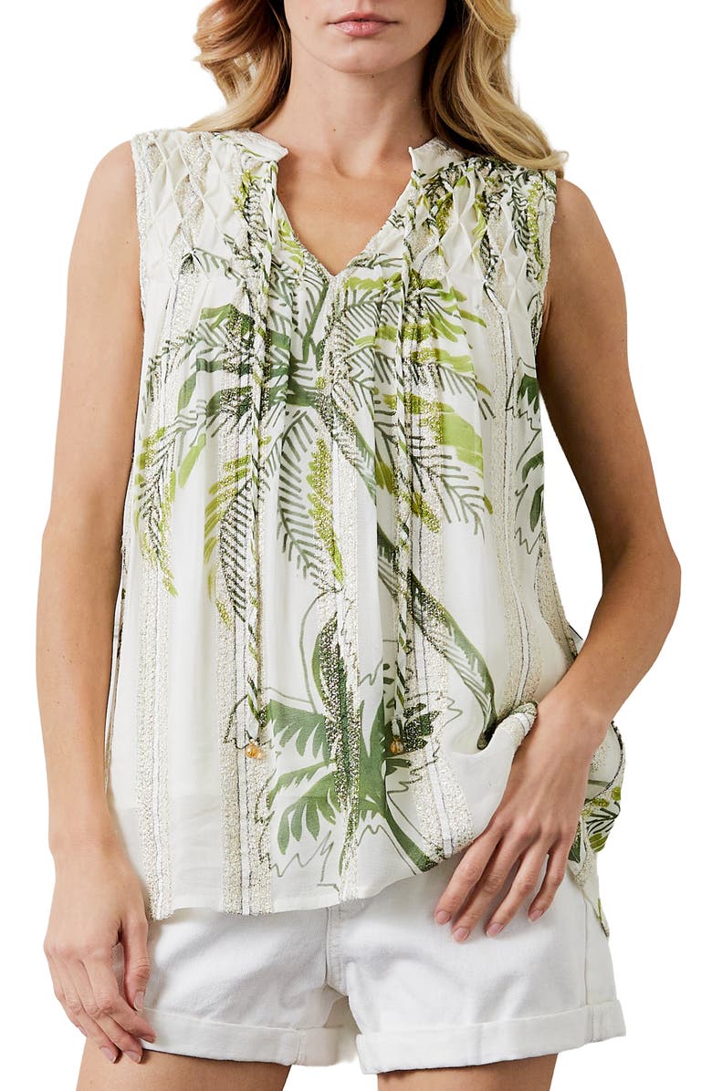 CIEBON Palmira Sleeveless Top, Alternate, color, Cream
