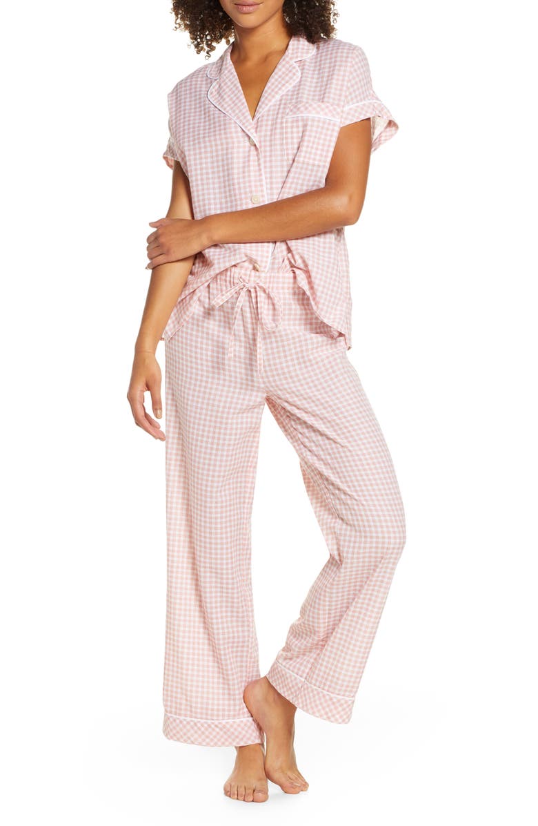Madewell Gingham Check Bedtime Pajamas, Main, color, 