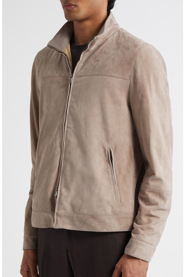 Suede Jacket, Alternate, color, TAUPE