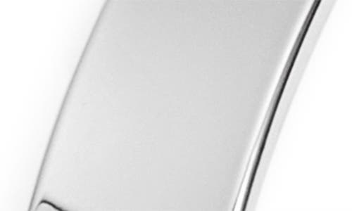 Open Edit Tapered Hoop Earrings In Metallic