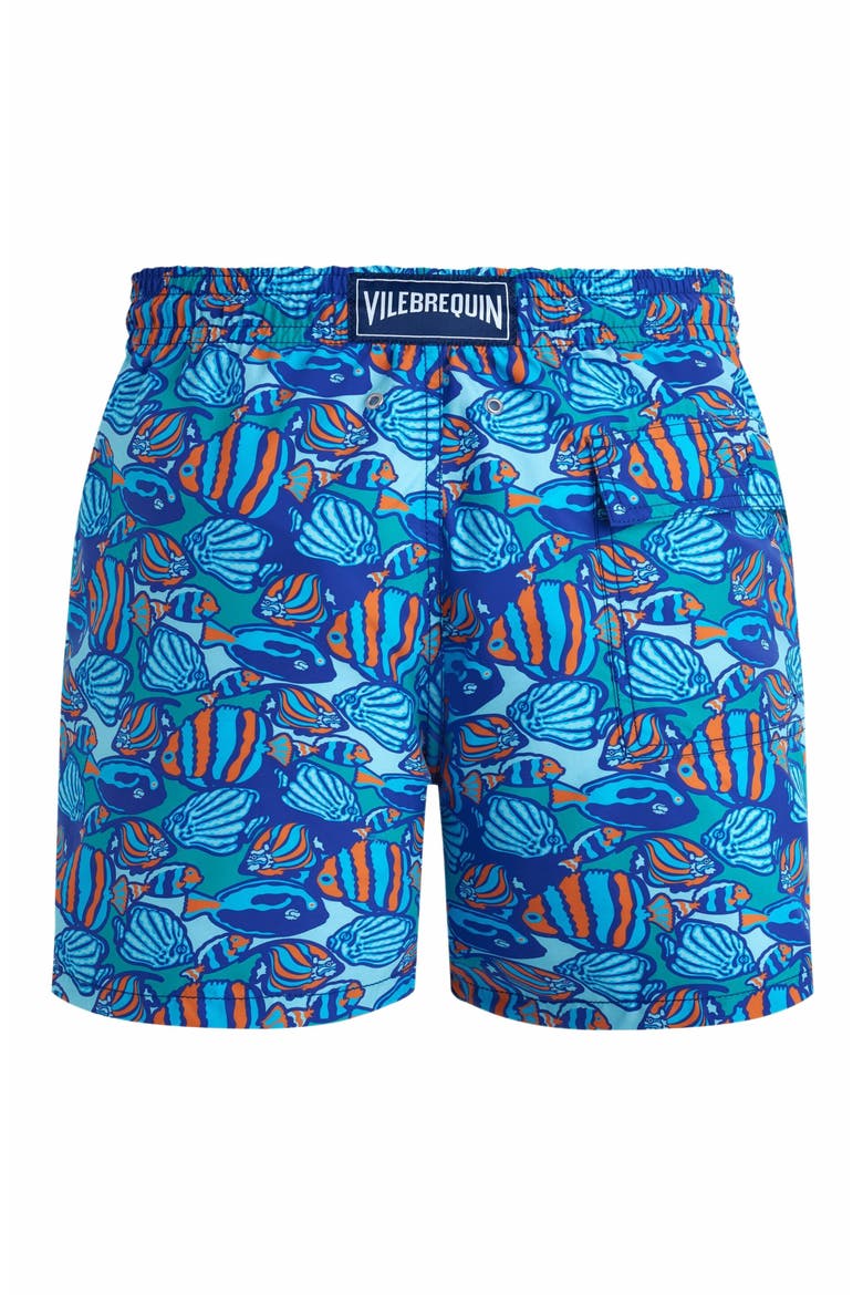 Men's Fishy Dance Swim Trunks, Alternate, color, MARRAKECH
