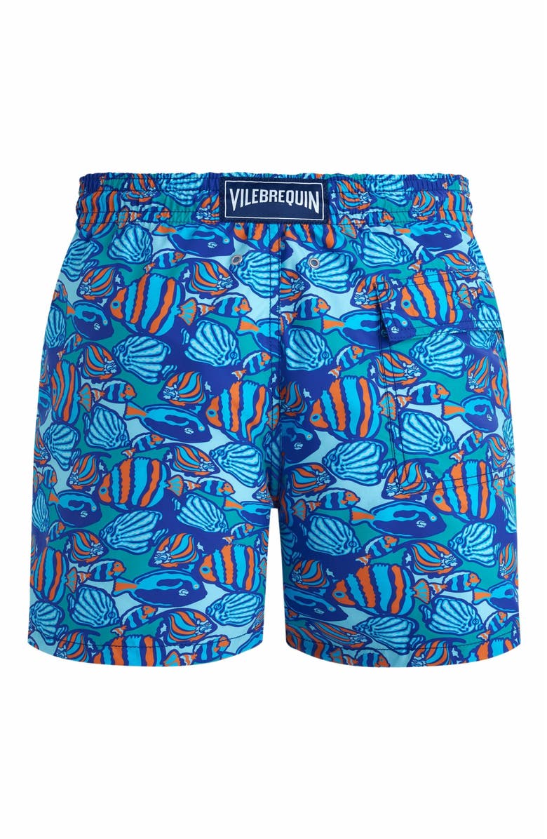 Vilebrequin Men's Fishy Dance Swim Trunks, Alternate, color, Marrakech