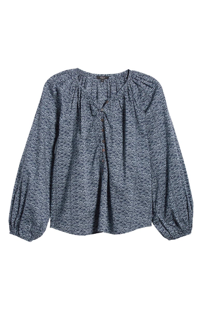 Rails Indi Print Cotton Balloon Sleeve Top, Alternate, color, Midnight Dahlia